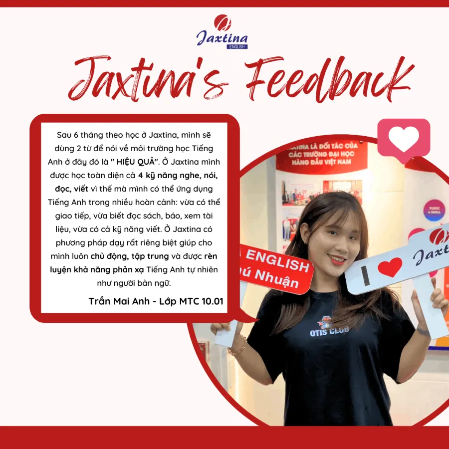 Trung tâm Tiếng Anh JAXTINA