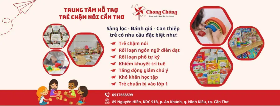 Trung tâm hỗ trợ trẻ chậm nói Chong Chóng