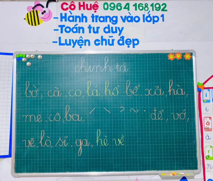 Lớp Luyện chữ đẹp miss Huệ