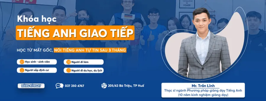 Trung tâm Tiếng Anh giao tiếp Mr. Trần Lĩnh