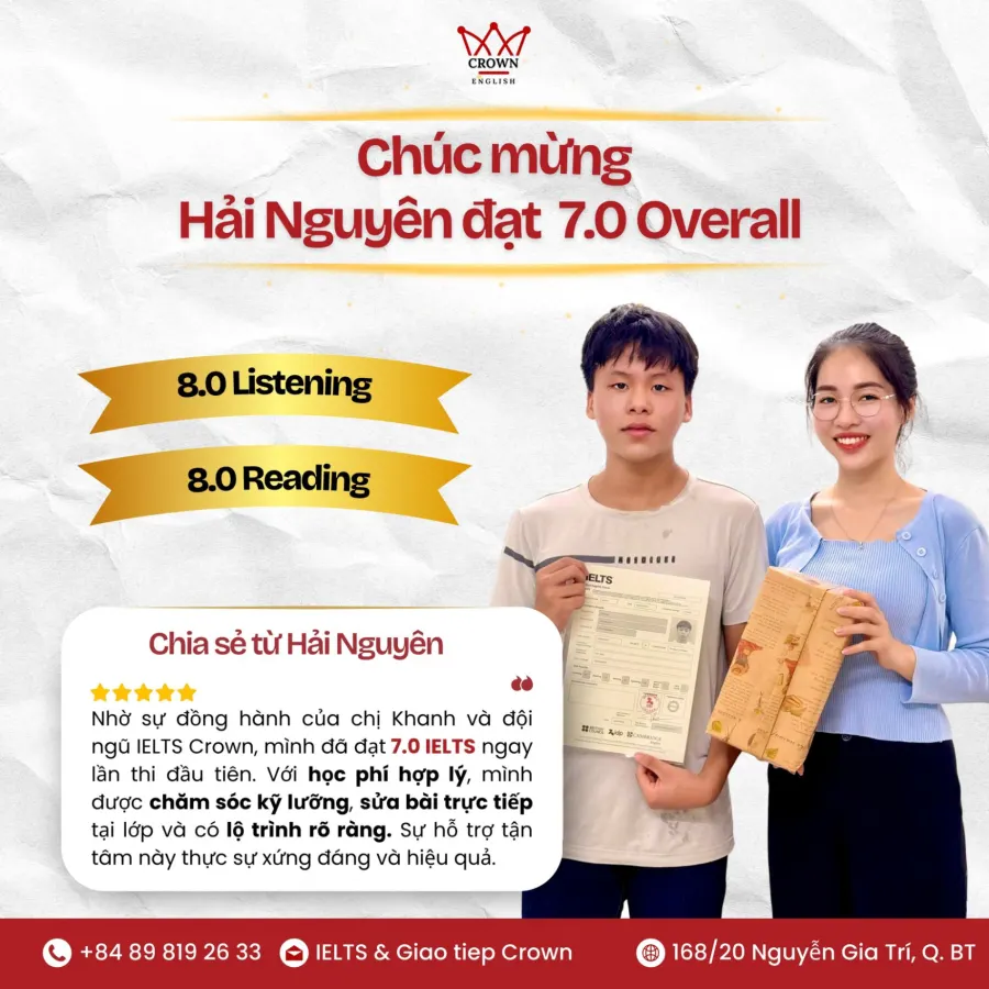Trung tâm Ielts & Giao Tiếp Crown