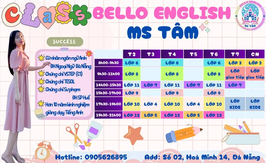 Trung tâm Bello English - MS TÂM