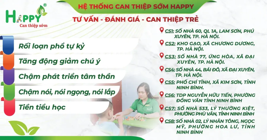 Trung tâm Can Thiệp Sớm Happy - Cơ sở 3