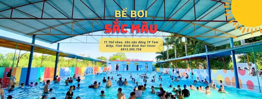 Trung tâm thể thao bể bơi sắc màu