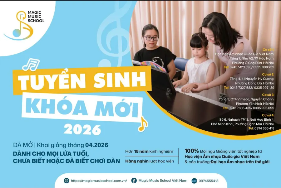Trung Tâm Piano Và Nghệ Thuật Cho Trẻ Em - Magic Music School Đống Đa
