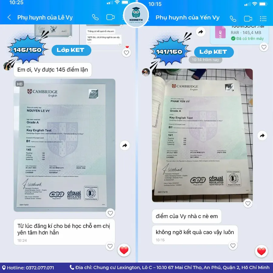 Lớp tiếng Anh Kenneth Learning