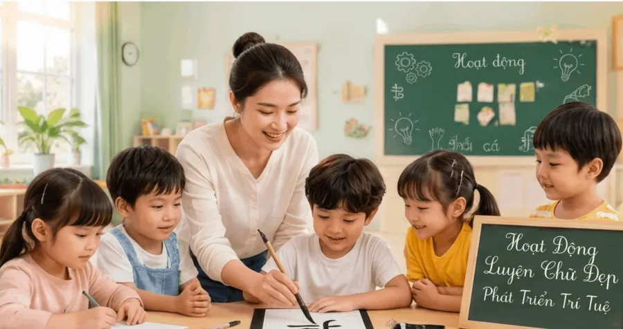 Bồi dưỡng văn hoá - Tiền tiểu học - Luyện chữ đẹp Lâm Bình - Gia Vân