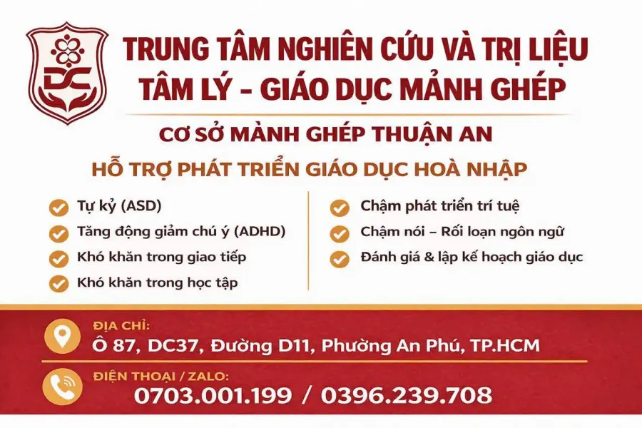 Trung Tâm Can Thiệp Mảnh Ghép - Cơ Sở Thuận An