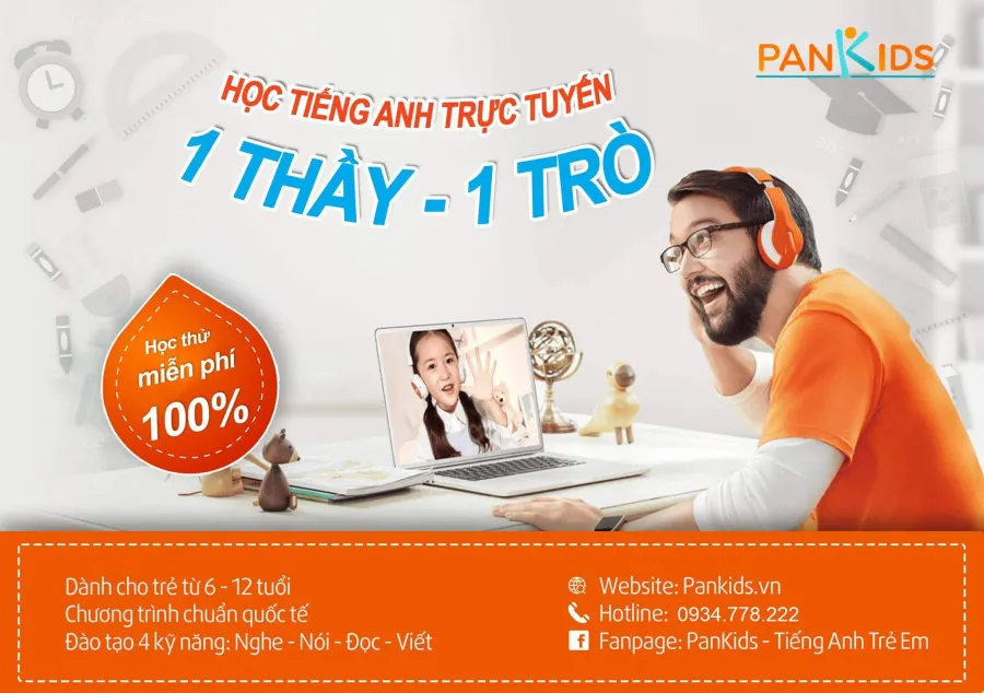 Trung tâm Tiếng Anh Pantado - Tiếng Anh Trẻ Em Online