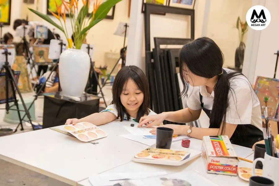 Trung tâm dạy vẽ trẻ em Megan Art - Trung Kính