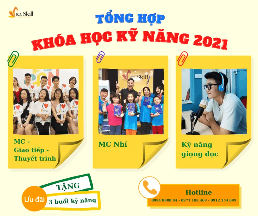 Đào tạo MC chuyên nghiệp, MC nhí Vietskill