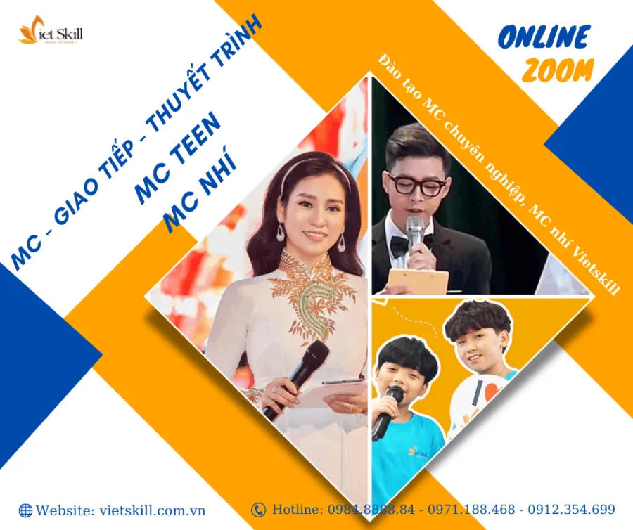 Trung tâm đào tạo MC chuyên nghiệp, MC nhí Vietskill